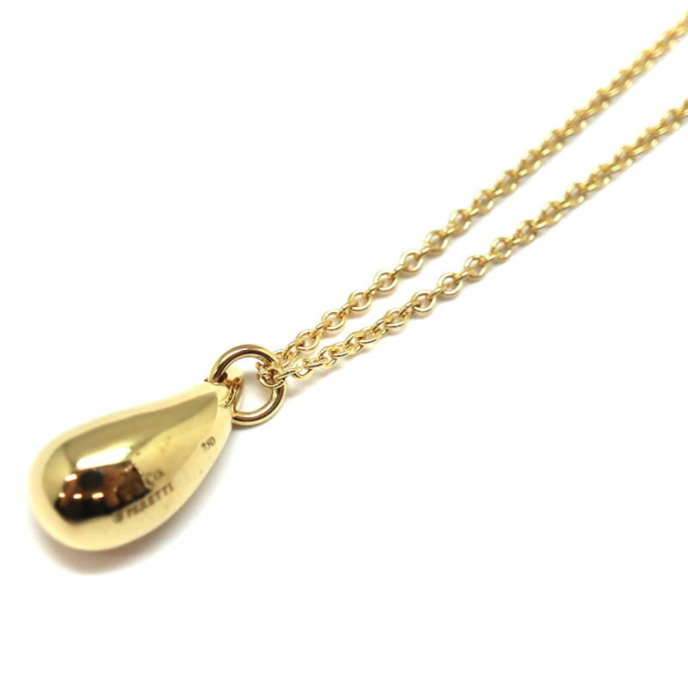 Tiffany Teardrop Pendant Necklace Yellow Gold - Picture 2 of 8
